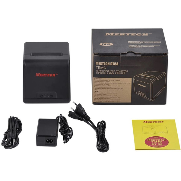 Принтер этикеток MERTECH DT58 TEMO USB