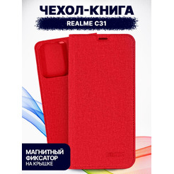 Чехол-книга BINGO Book для REALME C31 красный