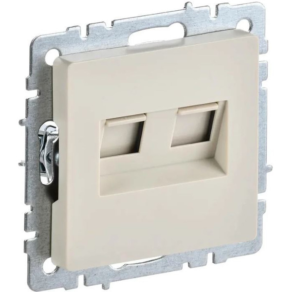 Розетка компьютерная IEK Brite РК/Т12-БрКр