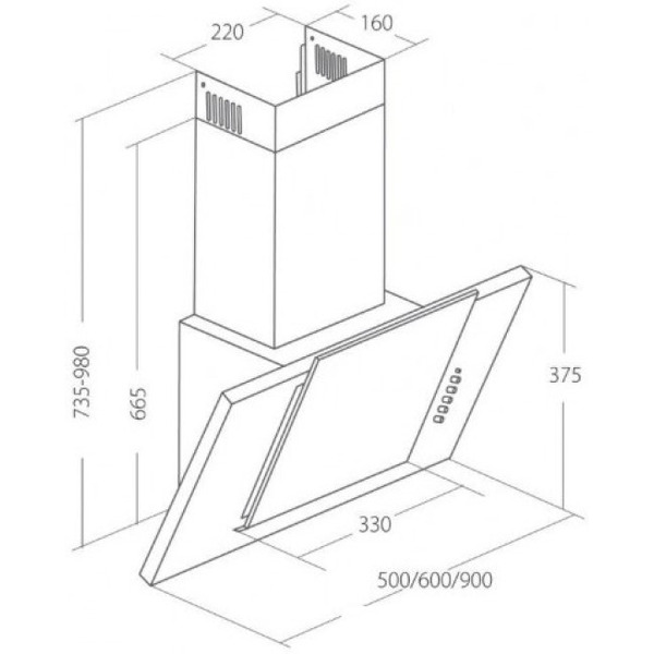 Вытяжка Akpo Grand Eco 60 WK-4 (черный)