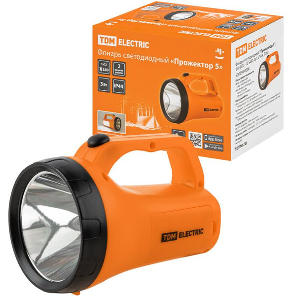 Фонарь светодиодный TDM "Прожектор 5" SQ0350-0068