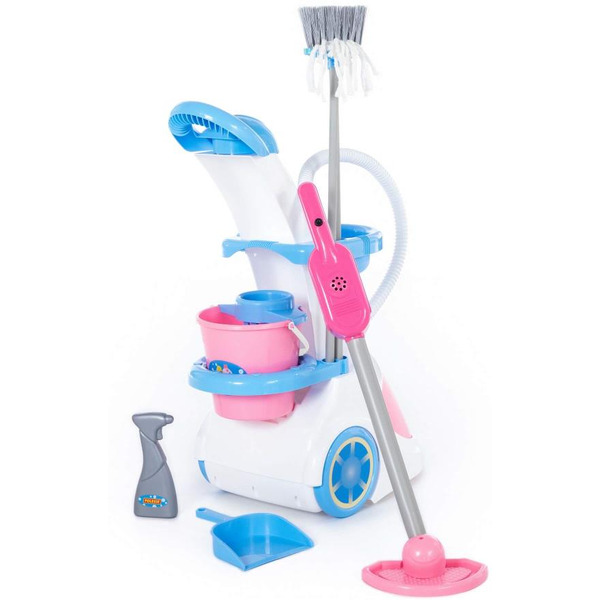 Игровой набор Полесье Помощница-5 с пылесосом 59314