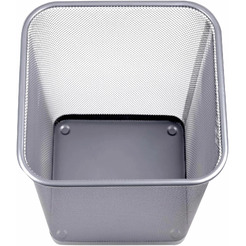 Корзина для бумаг BRAUBERG Germanium 237976 (серебристый)