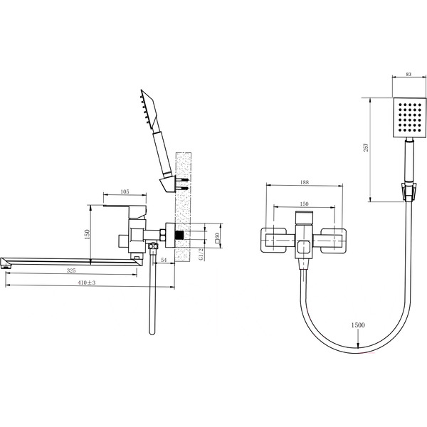 Смеситель Ekko E22803-7