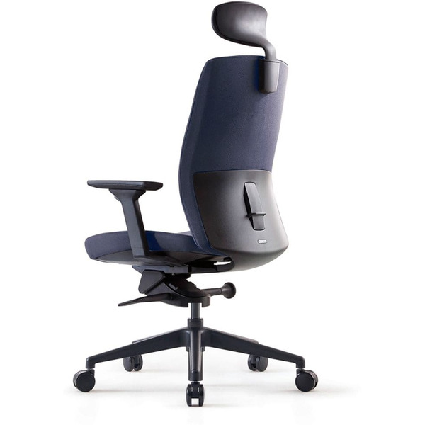 Кресло BESTUHL J2 (черная рама, спинка-ткань, сиденье-ткань, крест.-пластик, серый)