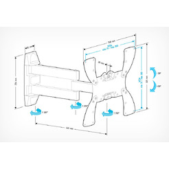 Кронштейн HOLDER LCDS-5066черн.глянец