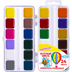 Краски акварельные ЮНЛАНДИЯ 192363