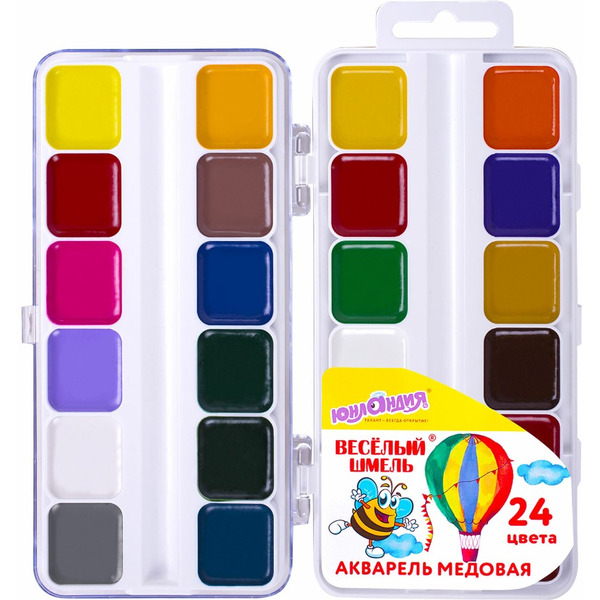 Краски акварельные ЮНЛАНДИЯ 192363