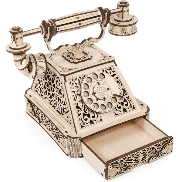 Механическая модель в виде конструктора EWA Ретро Телефон