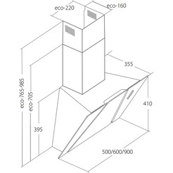 Вытяжка Akpo Cetias Eco 60 WK-4 (белый)