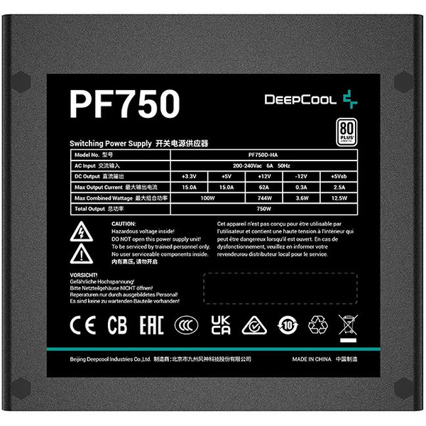 Блок питания DeepCool PF750 (R-PF750D-HA0B-EU)