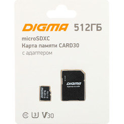 Карта памяти Digma MicroSDXC Class 10 Card10 DGFCA512A03