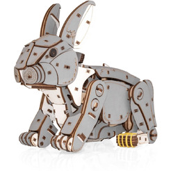 Механическая модель в виде конструктора EWA Кролик серый