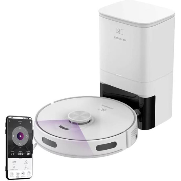 Робот-пылесос POLARIS PVCRDC G2 5002 WIFI IQ Home (Белый)