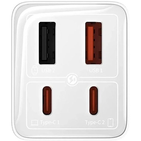 Сетевое зарядное устройство Baseus GaN6 Pro Fast Charger 2C + 2U 100W P10162705212-00 (белый)