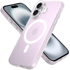 Задняя накладка CASE Translucent Strip Apple iPhone 16 (белый)