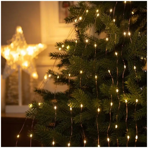 Светодиодная гирлянда Luazon Конский хвост 5206127 (теплый белый)