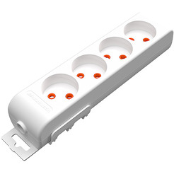 Колодка розеточная Mutlusan Ri-tech 001-175-490001-00-00 (4x2P, со шторками, белый)