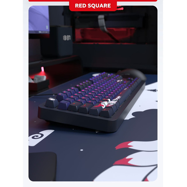 Клавиатура Red Square Alumix TKL Classic Kitsune RSQ-20051 (черный, g3ms Aquamarine)