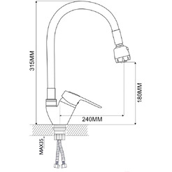 Смеситель для кухни ECONOCE EC0246