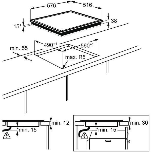Варочная панель Electrolux EHF46547XK