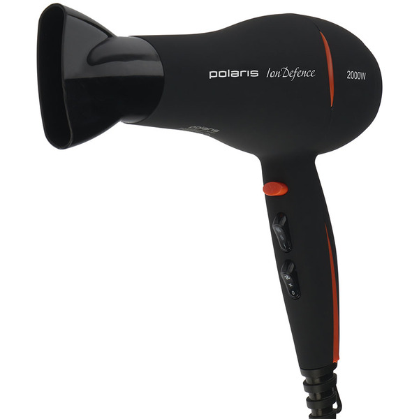 Фен POLARIS PHD2038Ti (черный/оранжевый)