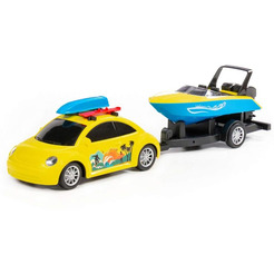 Автомобиль Полесье Турне с катером на прицепе 92540