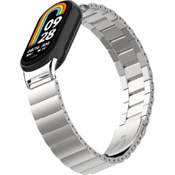 Ремешок Bingo Stainless Strips для XIAOMI Mi Band 8 (серебристый)