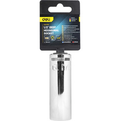 Головка торцевая шестигранная Deli EDQ4319
