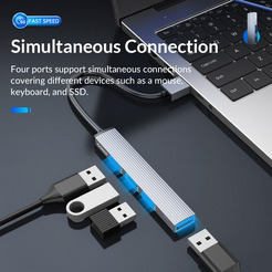 USB-хаб Orico AH-A13-GY-EP-HW