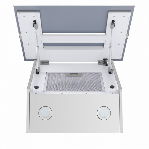 Кухонная вытяжка MAUNFELD Mersey 60 (нержавеющая сталь\белое стекло)