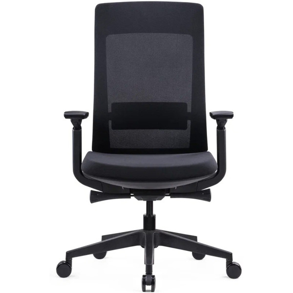 Кресло компьютерное SitZone E-VL002B сетка/ткань, черный, крестов. пластик