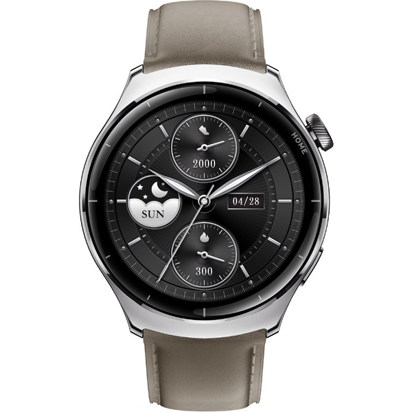 Умные часы Mibro Lite 3 Pro (с серым кожаным ремешком)