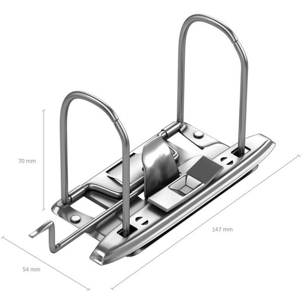 Файл-регистратор Erich Krause А4/70мм Standard серый 286