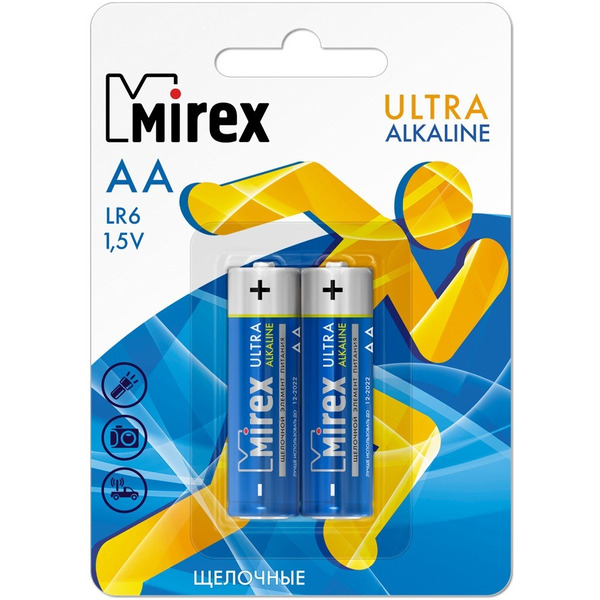 Батарейка Mirex Ultra Alkaline AA 2 шт LR6-E2