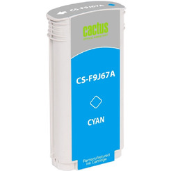 Картридж струйный Cactus CS-F9J67A 728XL голубой (130мл) для HP DJ T730/T830