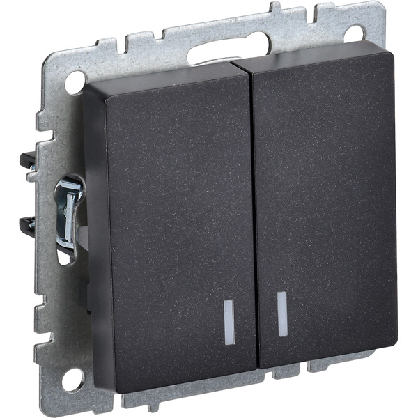 Выключатель IEK Brite ВС10-2-1-БрЧ