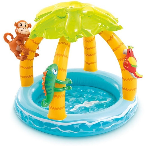 Надувной бассейн Intex Тропический остров 58417 (102х86)