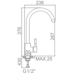 Смеситель Ledeme L74998A-3