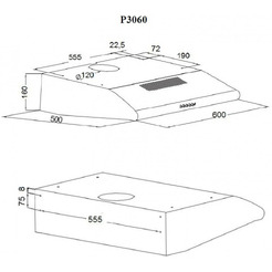 Вытяжка Akpo P-3060 WK-7 (нержавеющая сталь)