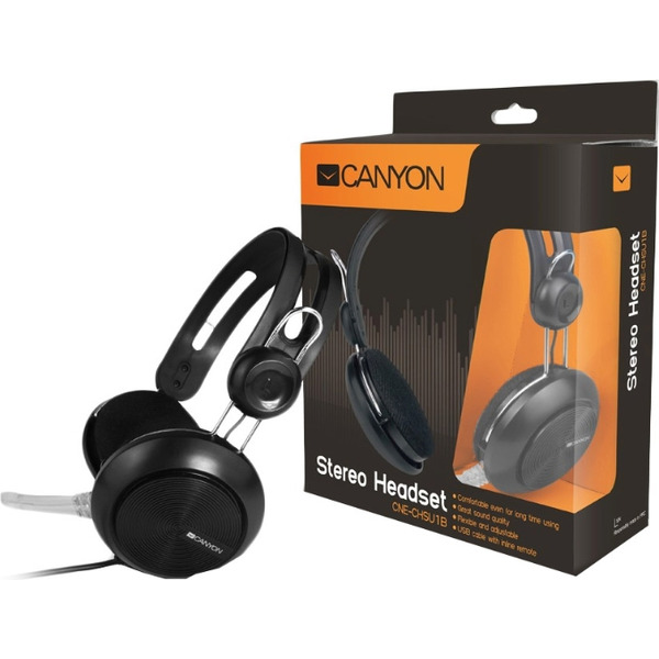 Наушники с микрофоном CANYON CNE-CHSU1B