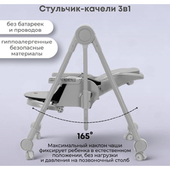 Стульчик-качель для кормления Bubago Pablo BG 139-1 (Серый)