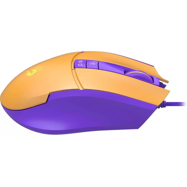 Мышь A4Tech Bloody L65 Max (желтый/фиолетовый)