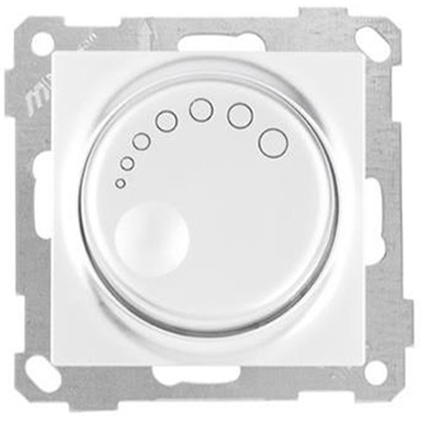 Светорегулятор с подсветкой Mutlusan 2100-440-0201 белый (21 серия)
