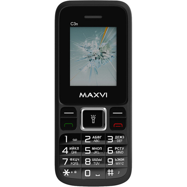 Мобильный телефон Maxvi C3n (черный)