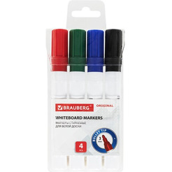 Маркеры стираемые для белой доски BRAUBERG 152120
