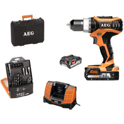Шуруповерт ударный AEG Powertools BSB18C2LI-202CKIT1 с АКБ и ЗУ (4935464891)