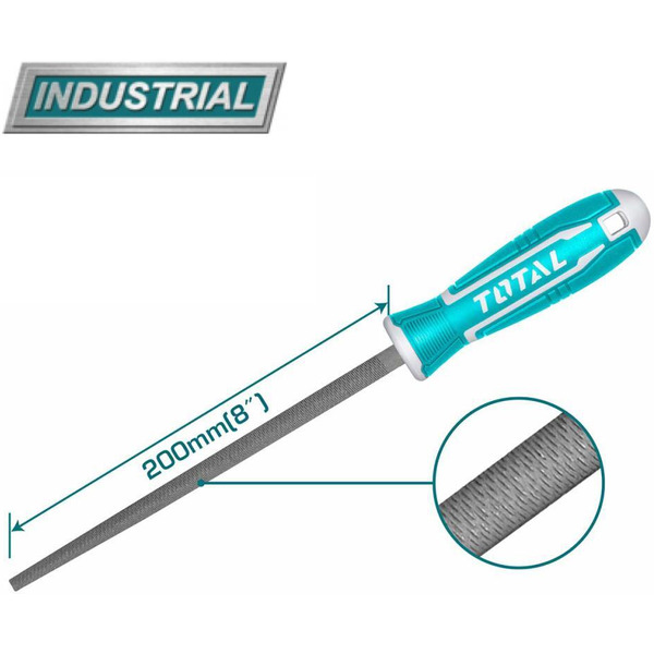 Напильник круглый слесарный TOTAL THT91386