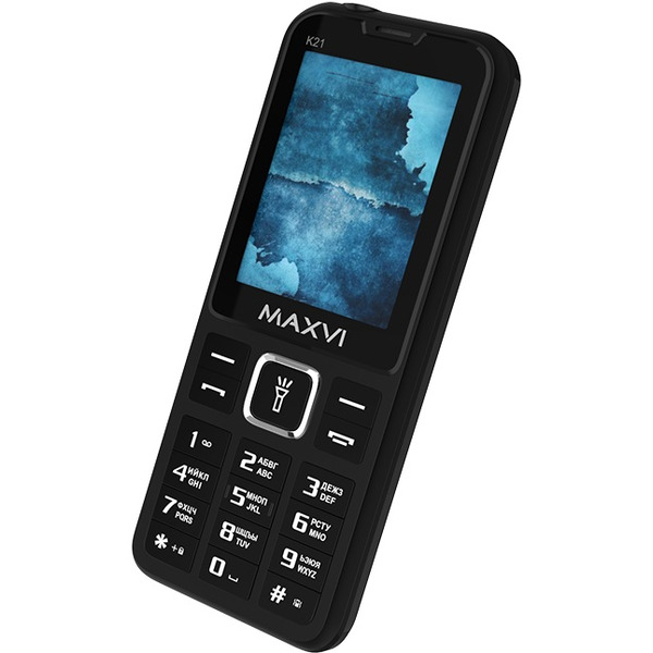 Кнопочный телефон Maxvi K21 (черный)