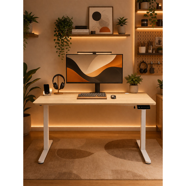Стол с регулировкой высоты Zone51 e-Freeflow 140x75 Light Wood Z51-FLD-FFL-LW4